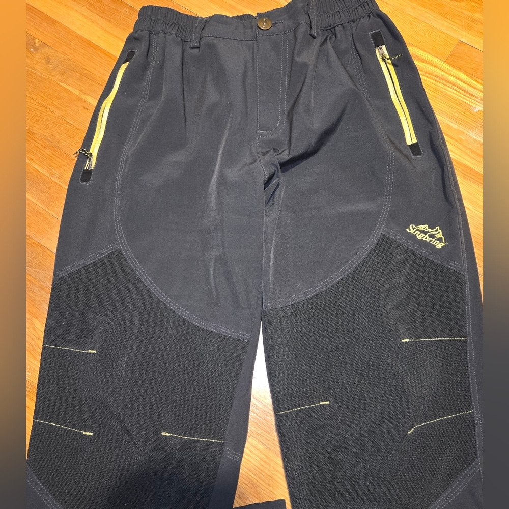 Singbring Women's Large‎ Outdoor Pants Wind Proof Hiking Elastic Waist